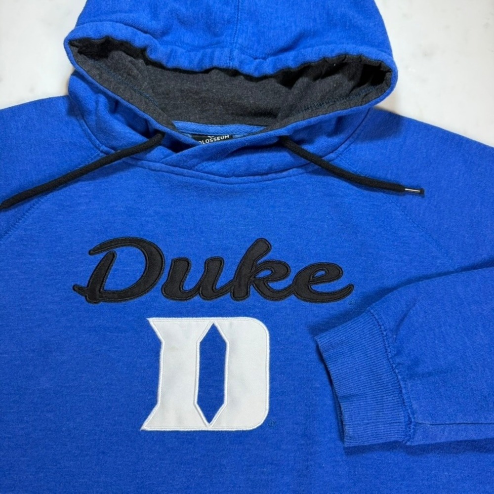 Colosseum Duke Blue Devils Womens Royal Blue Hoodie Sweatshirt Large‎ NCAA